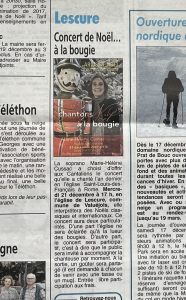 Marie-Helene Cussac soprano concert de noël